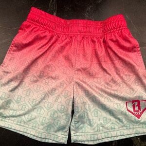 Baseball Lifestyle Gradient Youth Shorts - Watermelon -YM